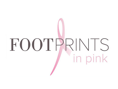 FootPrints in Pink branding logo print collateral social media website