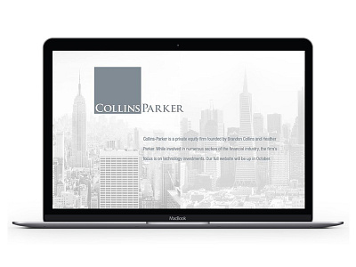 Collin Parker branding logo print collateral website