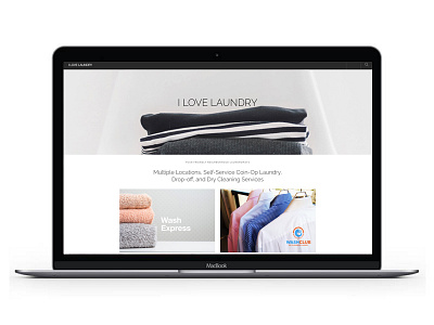 I Love Laundry design website