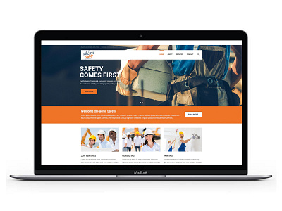 Pacific Safety branding logo print collateral website