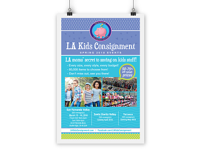 LA Kids Consignment branding logo print collateral