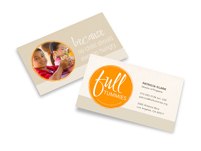 Full Tummies branding logo print collateral website