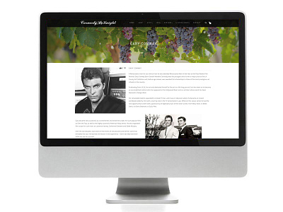 Carmody McKnight Estate Wines design website