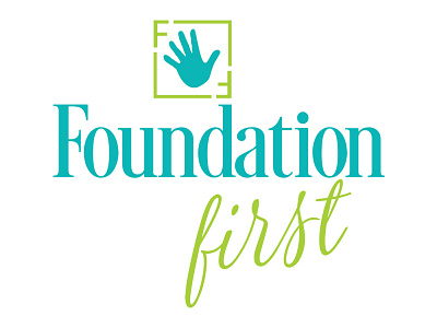 Foundation First branding logo print collateral website