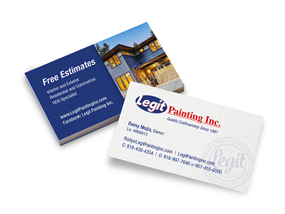 Legit Painting, Inc. branding logo marketing print collateral website