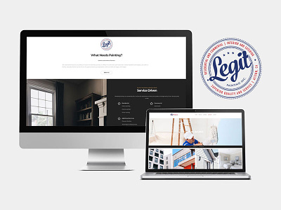 Legit Painting, Inc. branding logo marketing print collateral website