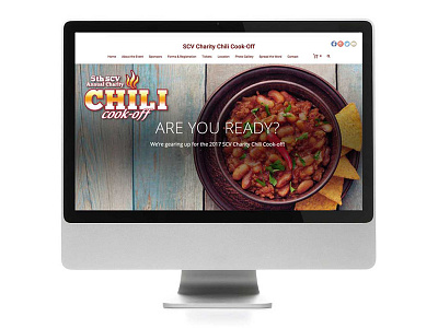 SCV Charity Chili Cook-Off branding marketing print collateral social website