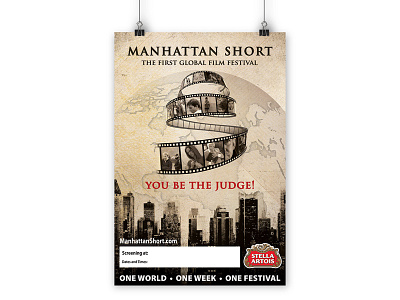 Manhattan Short Film Festival branding logo print collateral website