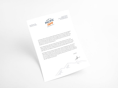 Pacific Safety Letterhead branding business cards letterhead logo print collateral website