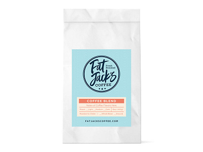 Fat Jack’s Coffee branding design logo marketing print collateral social social media website