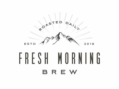 Fresh Morning Brew brand branding design illustration logo marketing social social media typography website