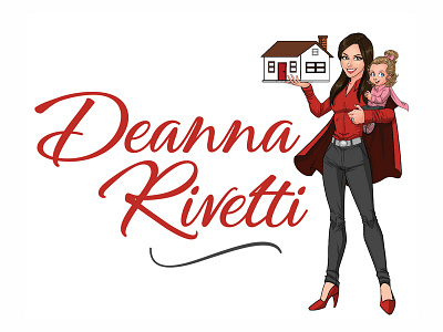 Deanna Rivetti Real Estate branding business cards design illustration logo marketing print print collateral typography vector website