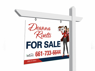 Deanna Rivetti Real Estate branding business cards logo marketing print collateral signage website