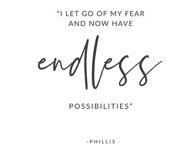 Endless Possibilities branding marketing quote tagline