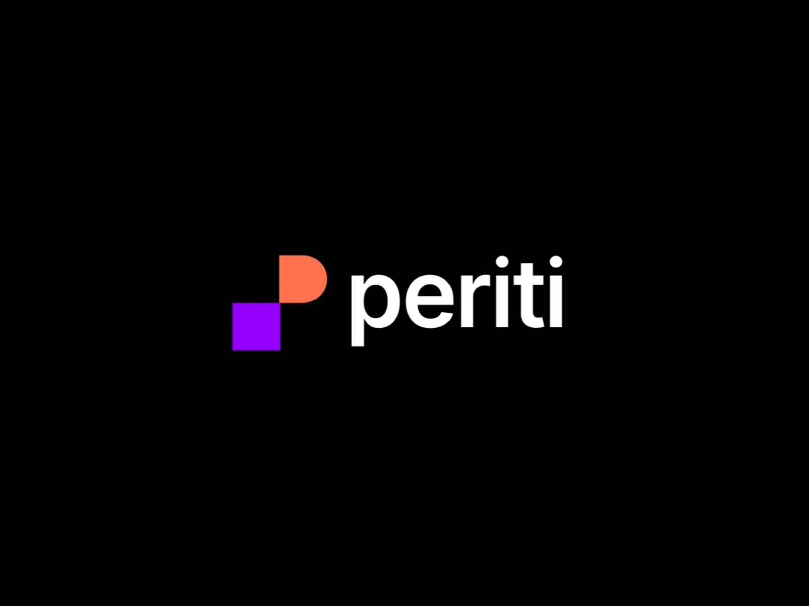 Periti Digital abstract animation branding circle clean consultancy digital iconic logo minimal minimalist orange purple simple square symbol transformation