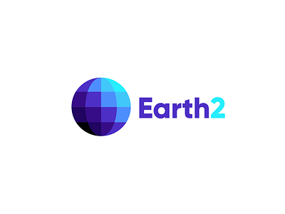 Earth2 Concept2 blue earth globe pixels purple virtual reality