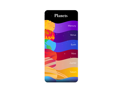 Planets after effects animate animation clean creative creative design creative space design education grid illustration illustrator learning mobile motion space typography ui ui design ux design