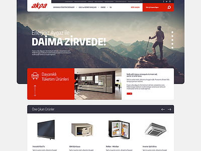 Akpa website akpa design red ui