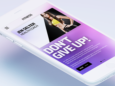 Fitness Mobile Design iOS