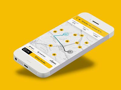 Bitaksi Re-design app bitaksi mobile redesign taxi ui