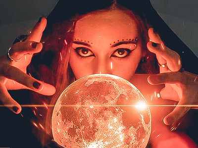 Magic is Real digital art digital imaging magic manipulation moon moonlight photography photoshop photoshop art sparks surealism witch woman
