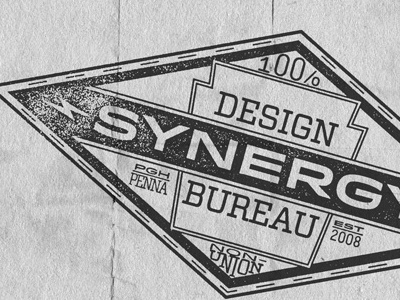Synergy Design Bureau badge bureau design keystone lightning bolt logo non union pa pittsburgh synergy