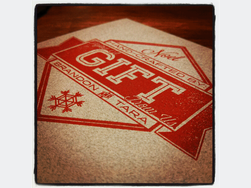 Gift Stamp christmas gif gift hfj lost type snowflake stamp