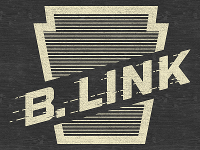 B.LINK v2 blink branding losttype outage retrosauce speed lines texture