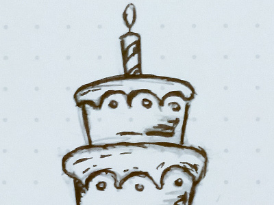 Birthday Cake Sketch birthday cake sketch