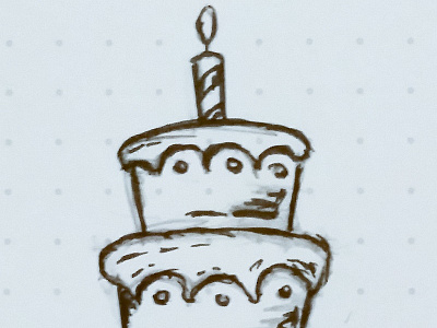 Birthday Cake Sketch