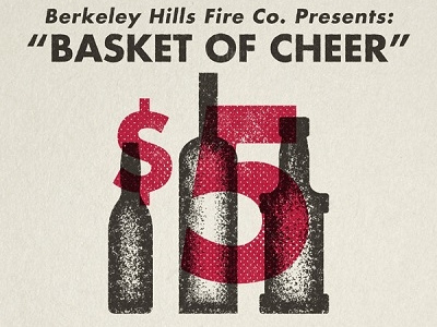 "Basket Of Cheer" alcohol basket of cheer bhfc fire department fundraiser