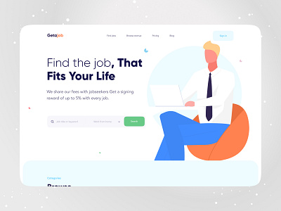 Job Finder Website color palette colorful colors covid19 design designer header homepage job job portal landingpage minimal product typography uidesign uxdesign webdesign webdesigner websitedesign