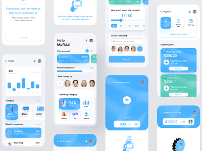 Finance app by Mufidul on Dribbble