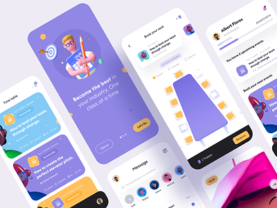 Educational app for Professionals class course design system e-learning edtech education education app event app learning learning platform minimal mobile app online school reading school student students study user experience userinterface