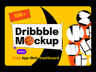 🔥 Free -  🏀 Dribbble Mockup