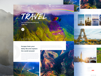 Landing Page for Travel