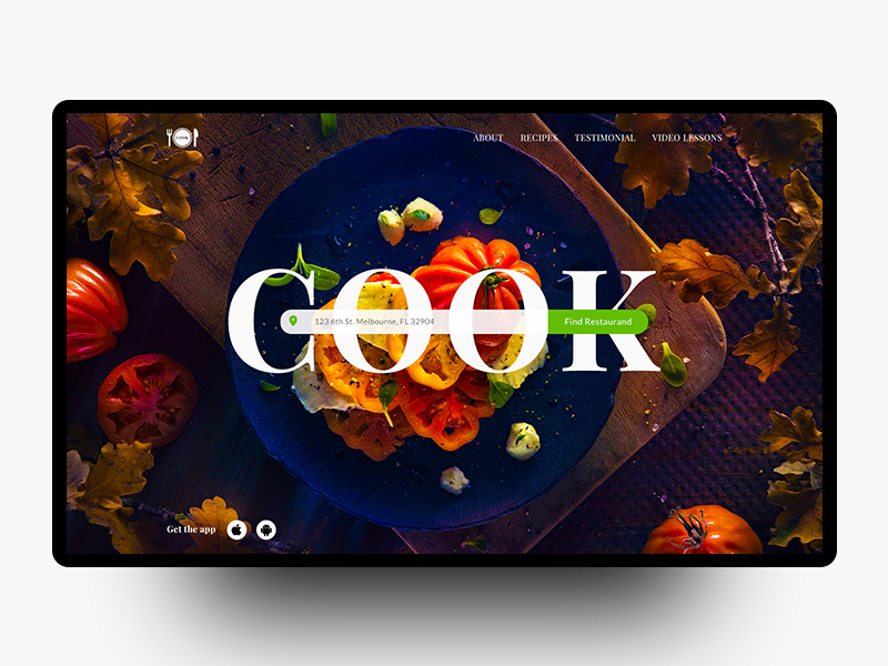 Dining Header Design Restaurant Header by Mufidul on Dribbble