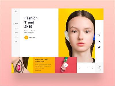 Web UI Layout color design dribbble fashion header homepage landingpage minimal product table table design team trend 2019 typography uidesign uiux uxdesign webdesign websitedesign yellow