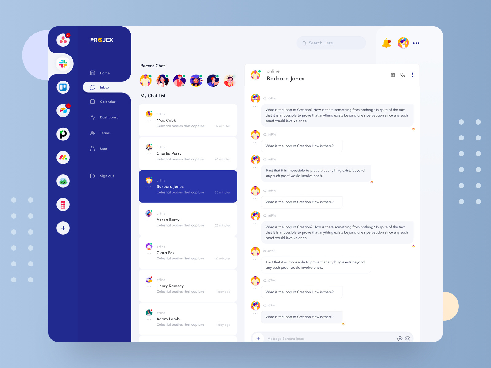 Messaging Platform By Mufidul For Hiwow On Dribbble