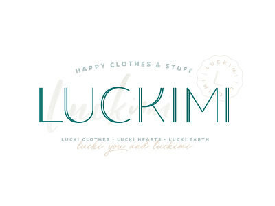 Luckimi Primary Logo Concept concept hand lettering logo primary logo