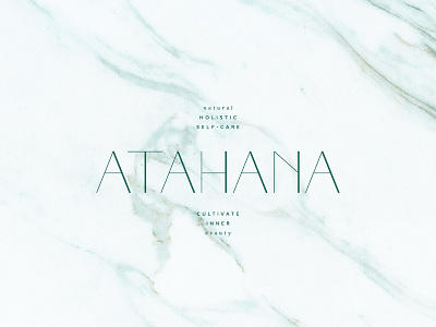 Contextual piece for holistic roller brand Atahana brand development branding concept design logo logo design marble texture