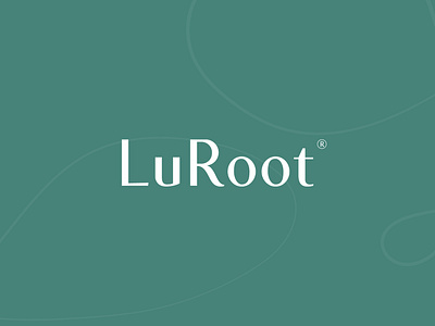 Primary logo design for supplement brand, LuRoot brand design brand designer branding concept holistic branding logo logo design petrol strategy
