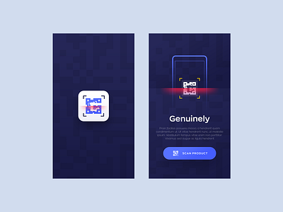 Launch & Splash app branding illustration product scanning ui ux design vector