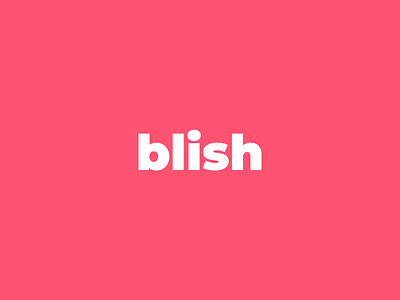 Blish app branding design logo minimal ui