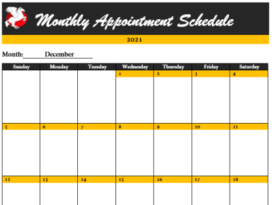 Monthly Free Appointment Schedule Template Design design editable templates free templates printable templates schedule template template templates