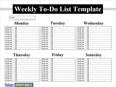 10 Easy To Use Weekly To Do List Template Word / Weekly Planner design editable templates free templates graphic design printable templates template templates