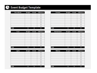 Free Event Budget Spreadsheet Excel design editable templates event budget event budget template free templates graphic design printable template printable templates template templates