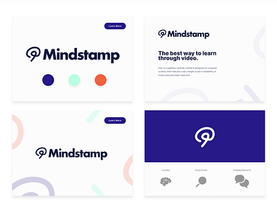 Mindstamp Branding bold bold font branding bright colors icon inter font logo logo breakdown minimal styletile video