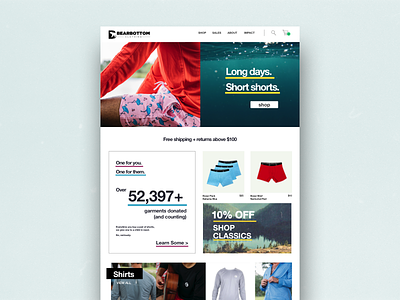 Shopify Home Page bold brand clothing home homepage junior lifestyle minimal shop shopify