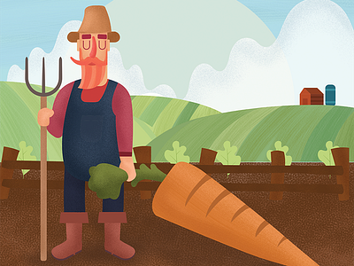 Farmer with carrot